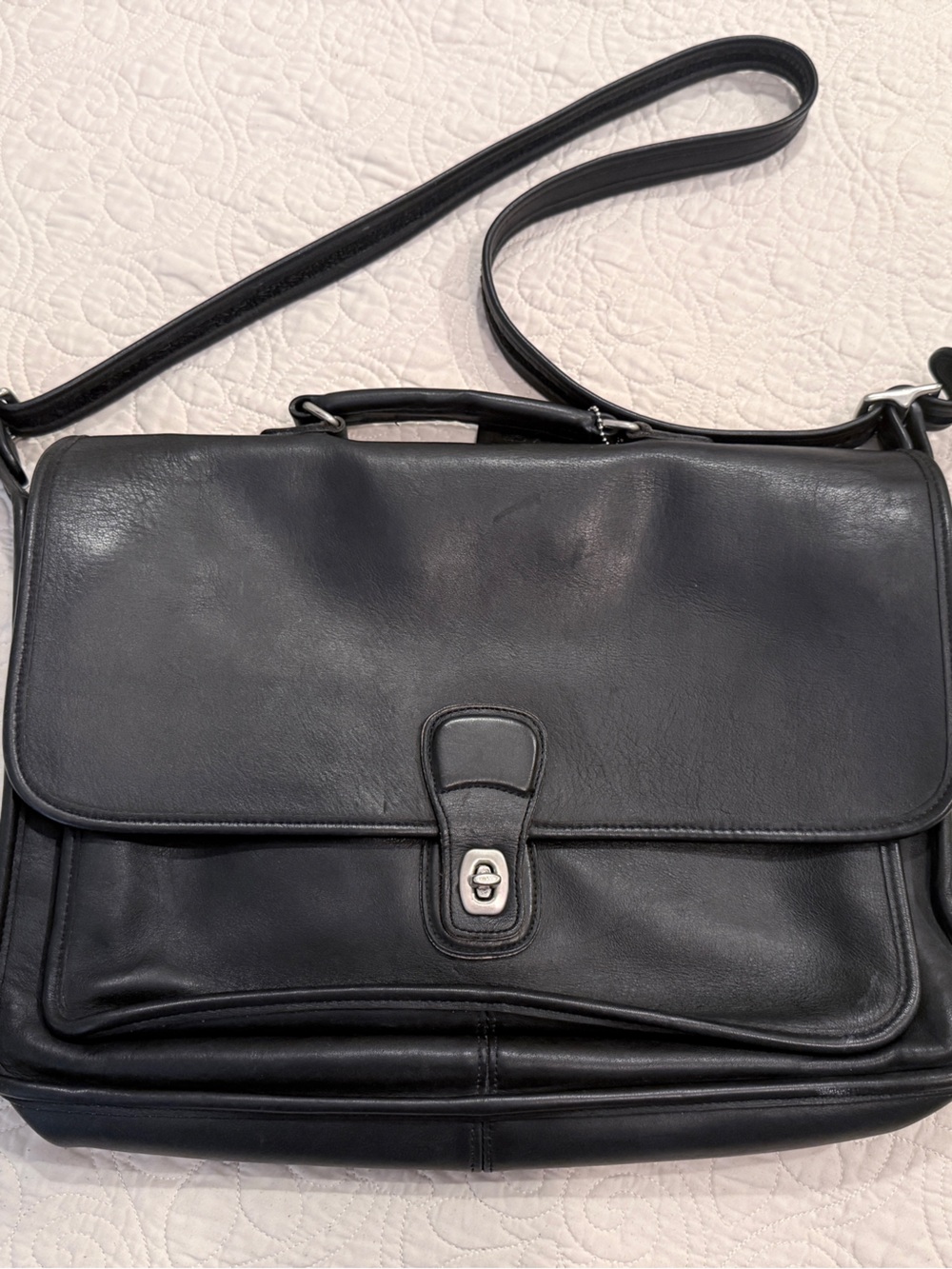 Genuine Coach All Leather Metropolitan Briefcase - #5180 - EUC